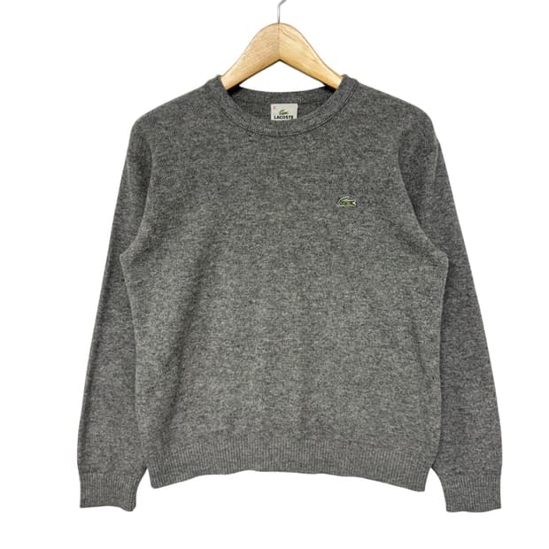 라코스테 로고 라운드 니트
