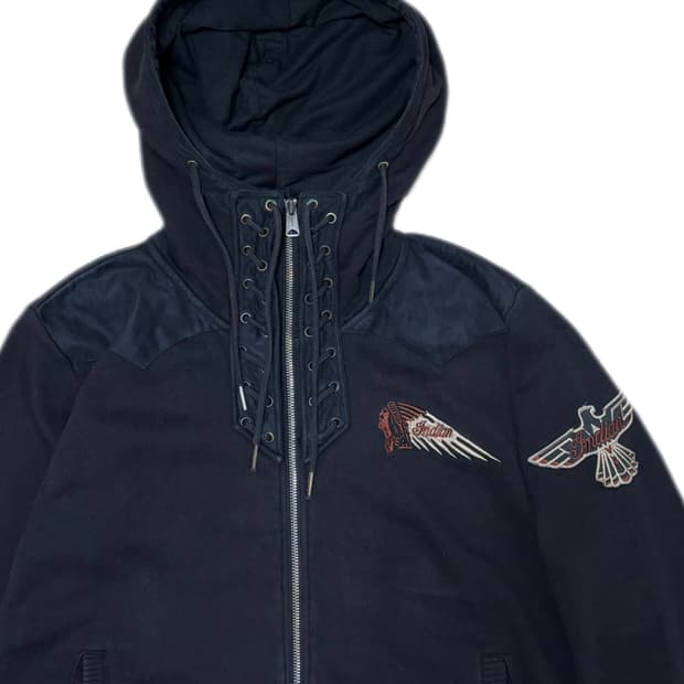 인디안 모터사이클 아일렛 후드집업 