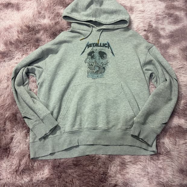 메탈리카 스컬 후드티