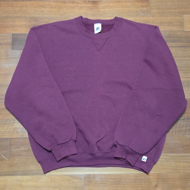 00s 러셀 버건디 스웻셔츠 L