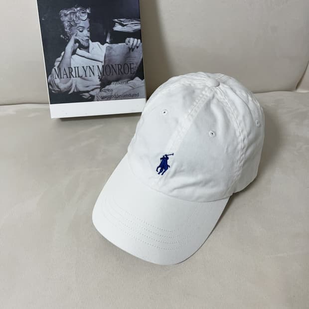 [정품] 폴로 화이트 / 네이비포니 모자