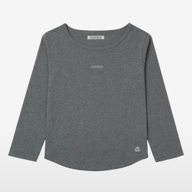 코이세이오 카프리 슬리브 티셔츠 그레이