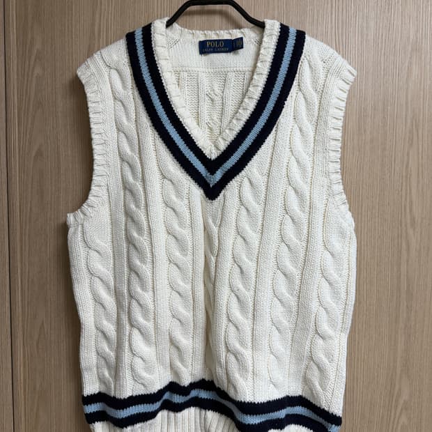 폴로랄프로렌 케이블 니트 베스트 (니트조끼) L 시착만 한 새상품