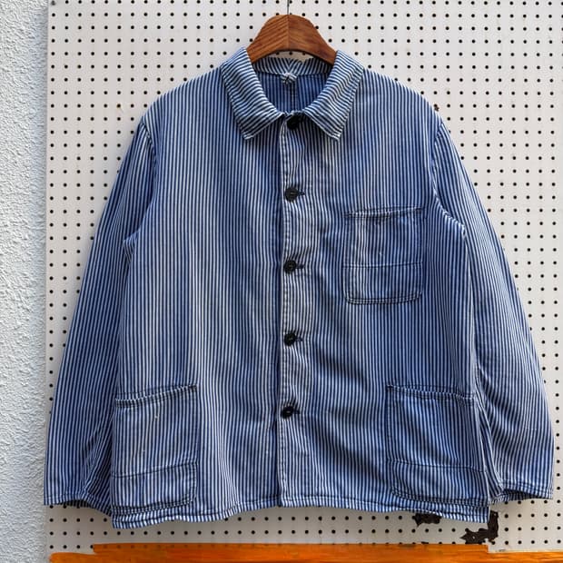OLD EURO FISHERMAN STRIPE WORK 피셔맨 워크자켓