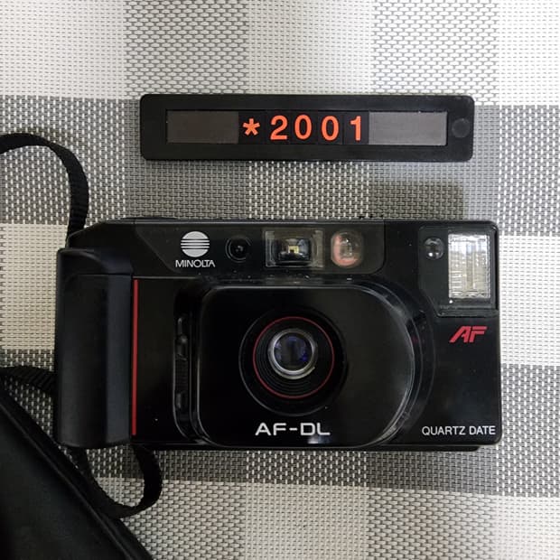 미놀타 AF-DL 데이터백 필름카메라 파우치포함