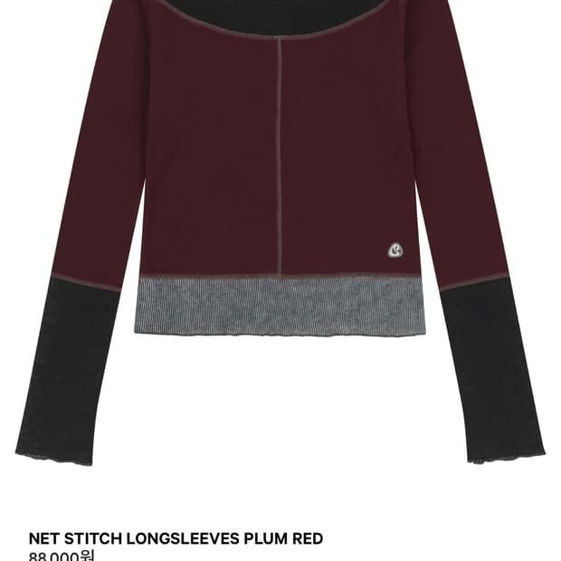 코이세이오 NET STITCH LONGSLEEVES PLUM RED