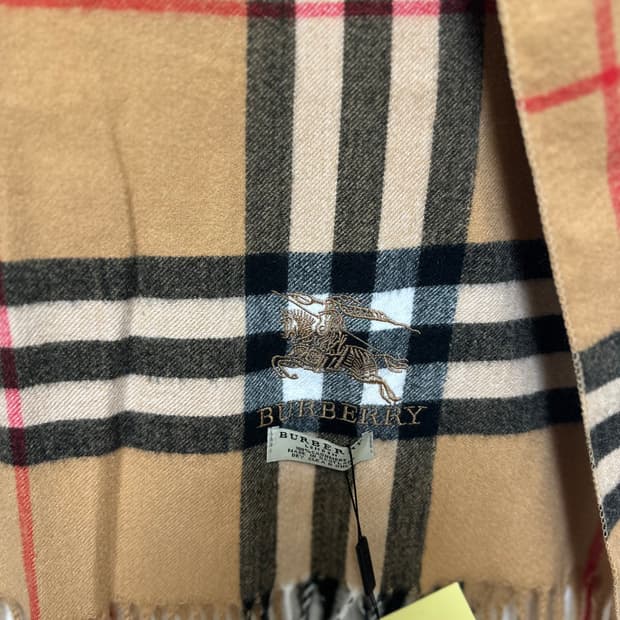 버버리 캐시미어  숄&머플러 클래식 체크남여공용