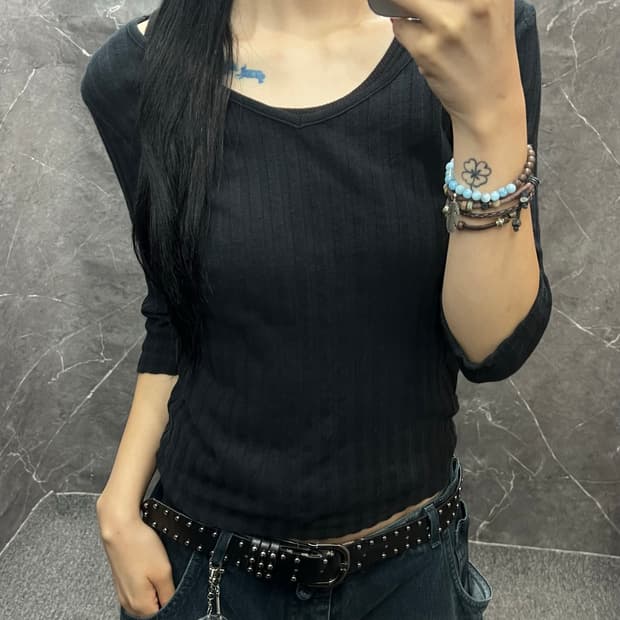 골지 7부 롱슬리브 s289