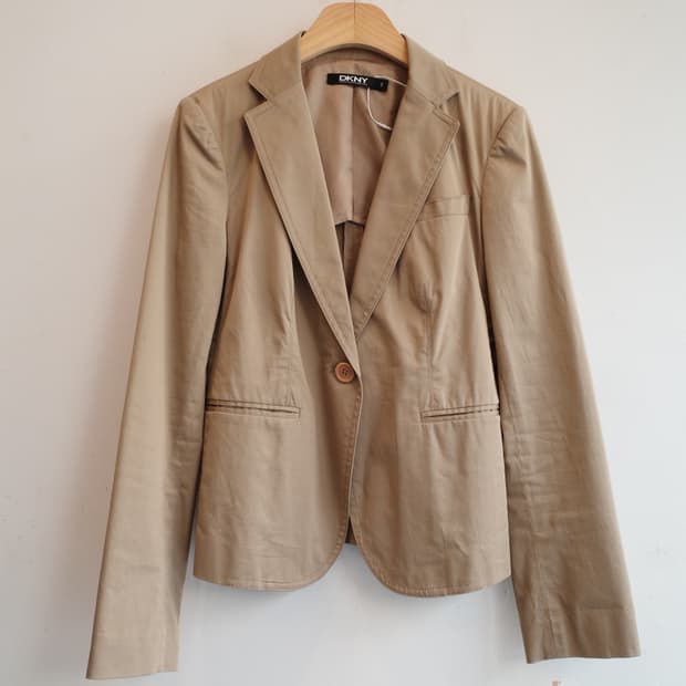 DKNY 원버튼 코튼 자켓