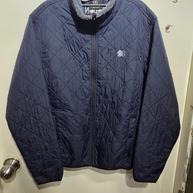 네이비퀼팅자켓