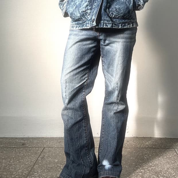 데님 부츠컷 팬츠