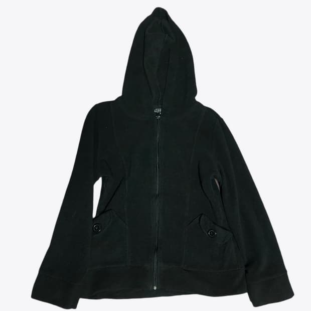 ryohe 료헤 딱붙핏 만두 포켓 블랙 후리스