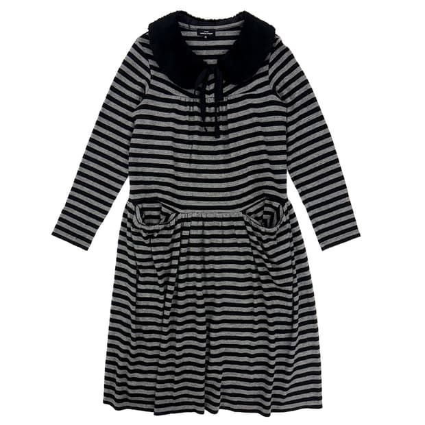 Comme des Garcons  Fur Collar Dress/ M