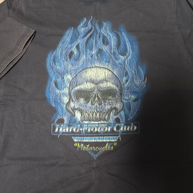 아웃스탠딩 빈티지 프린팅 티셔츠