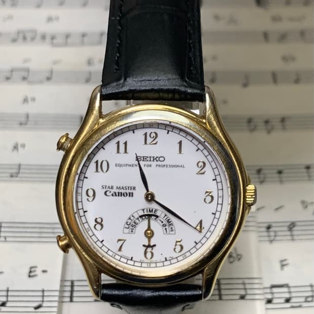 [희귀] 세이코 스타 마스터 seiko X canon 월드타임