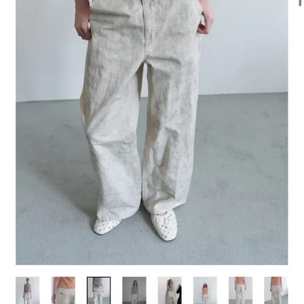 오버듀플레어 VINTAGE CURVED TWO TONE DENIM PAN