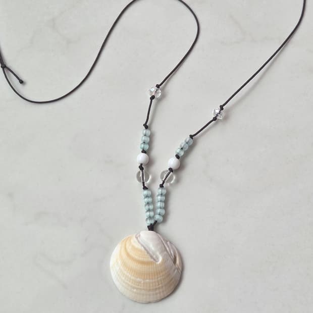 [Handmade] shell 비즈목걸이