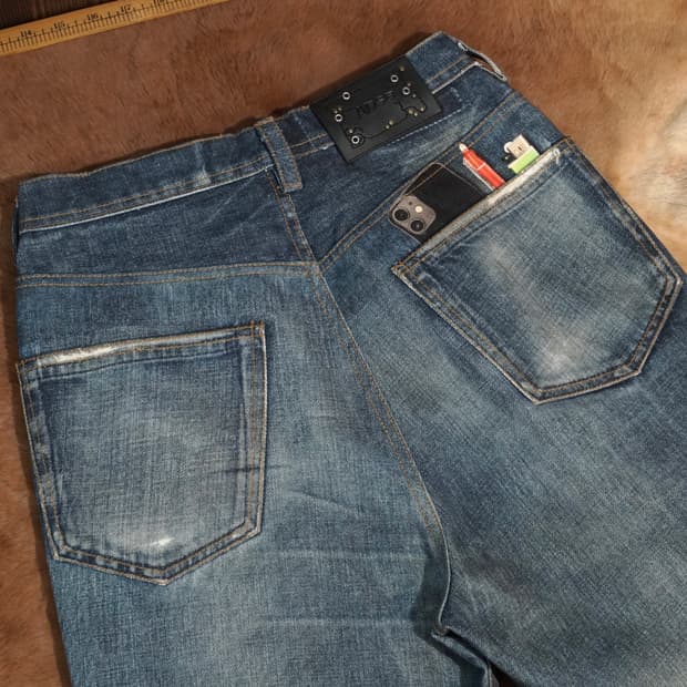 앤더슨벨 트롱프뢰유 데님 팬츠