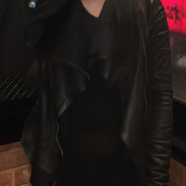 Rick Owens olmar and mirta 하이넥 램스킨 가죽자켓 