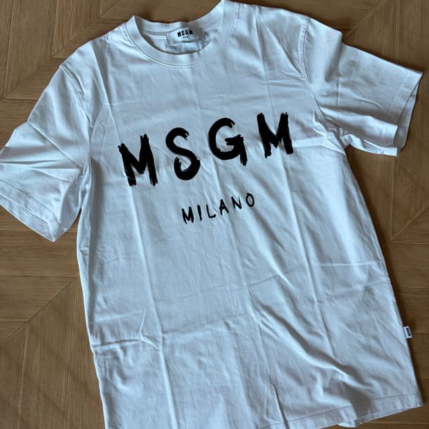 MSGM 밀라노 로고 티셔츠 S