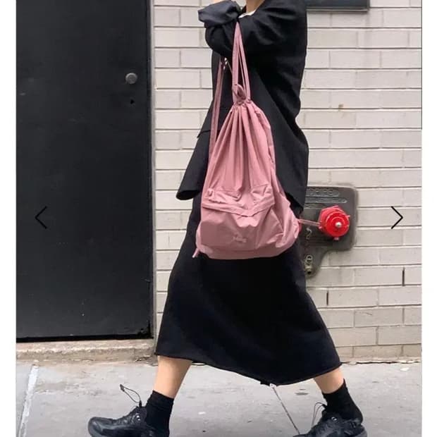 Haag 헤이그 스트링 백팩 핑크 새제품