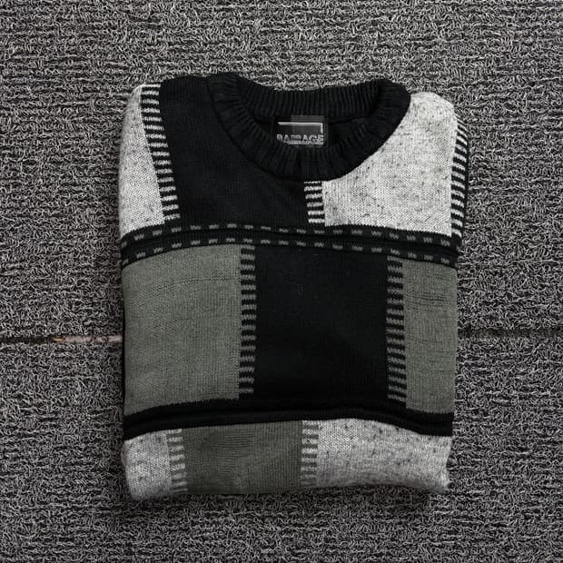 빈티지 아카이브 케이블 패턴 스웨터 1993