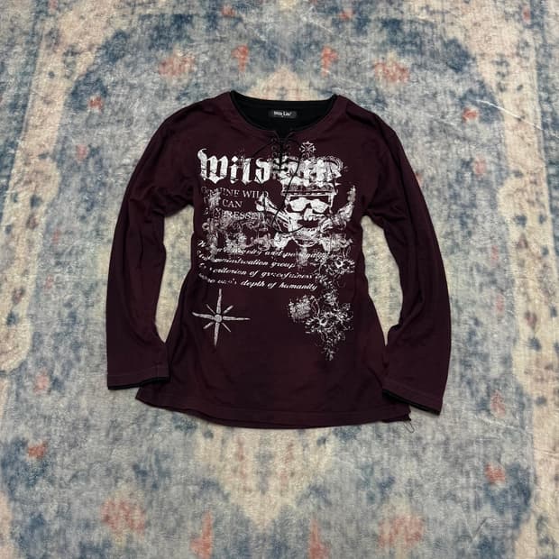 Wild life 00s vkei lace up cut sew 