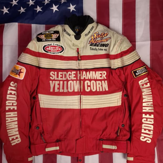 오리지날 옐로우콘 B.R.P 레이싱 라이더자켓