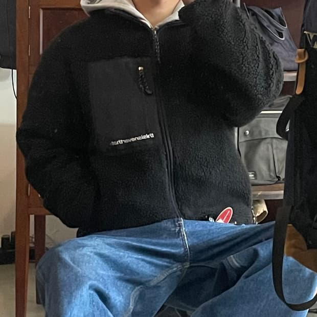 Thisisneverthat 플리스 블랙 L
