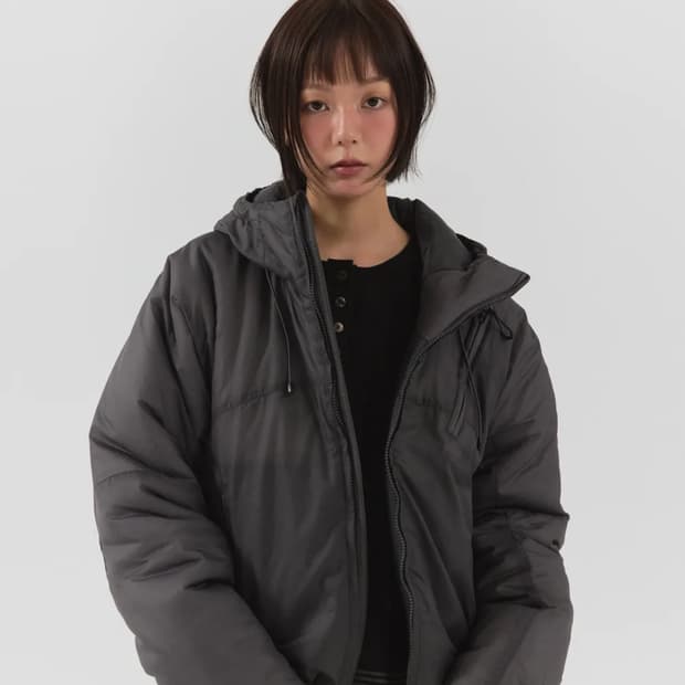 패러킷 리버시블 신슐레이트 패디드 점퍼 (챠콜)