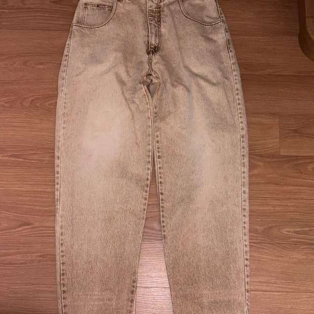 Washing Vintage Cotton semi wide Pants