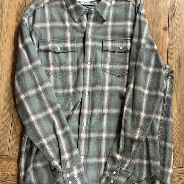 Etce FLANNEL CHECK SHIRT L