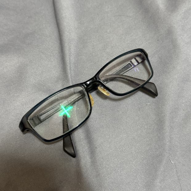 탠디 안경 검정색 사각테