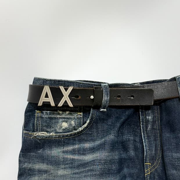 00s A|X logo belt(black)