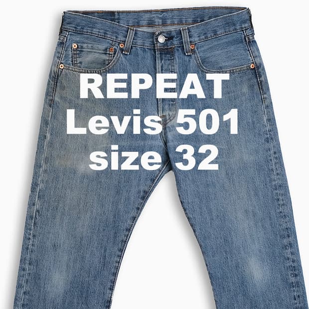 빈티지 리바이스 501 중청 32 인치 LV50132389