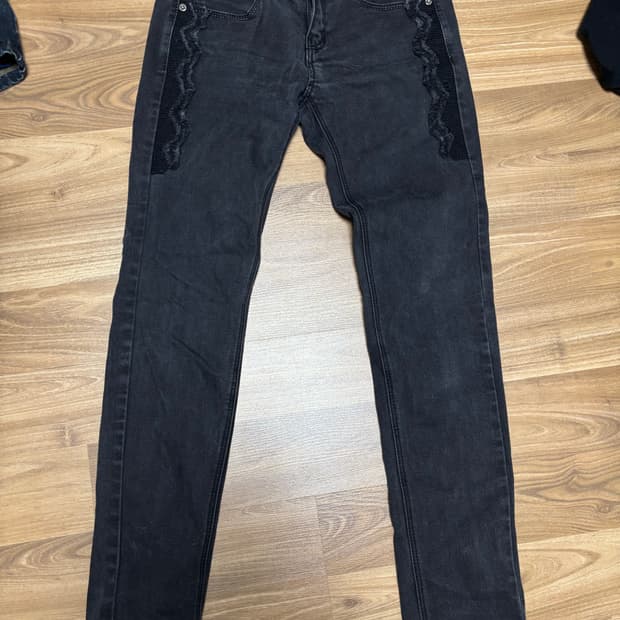 안나수이 빈티지 흑청 