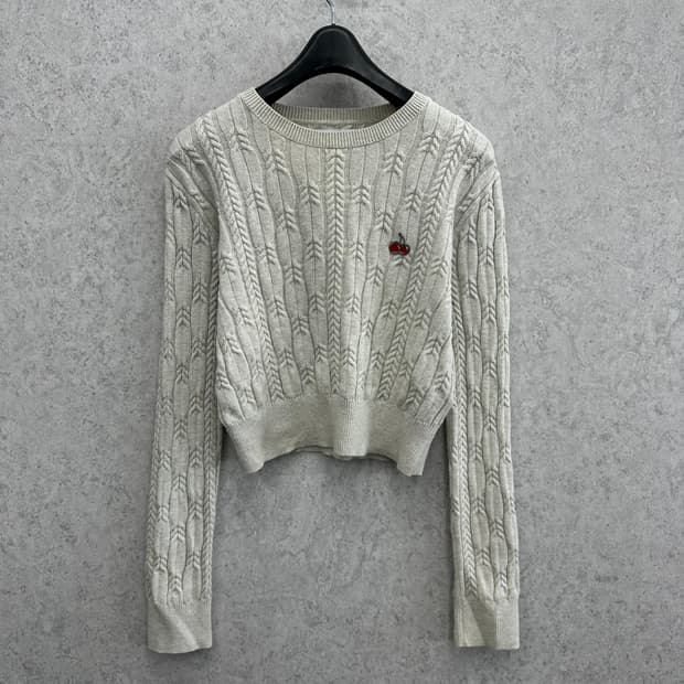 90 키르시 여자 숏 니트