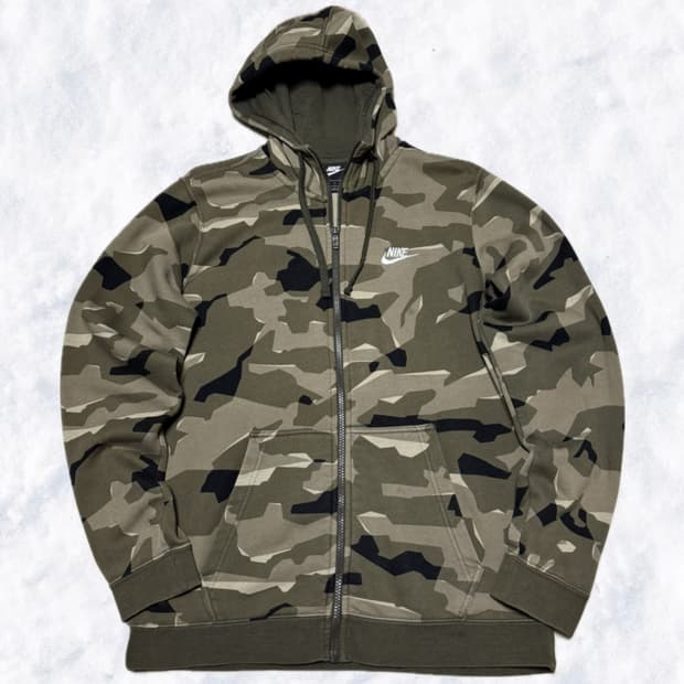 나이키 카모 후드집업
