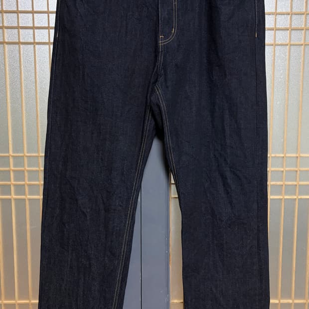 36in)무신사 셀비지 스트레이트 데님팬츠 인디고