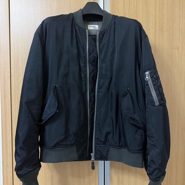 러프사이드 ma-1 23ss 2사이즈 애쉬 블랙