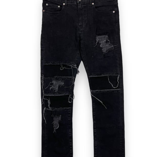 Glamb 그런지 디스트로이드 데님팬츠