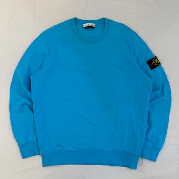 스톤아일랜드 21ss 맨투맨 스웻셔츠 민트 블루