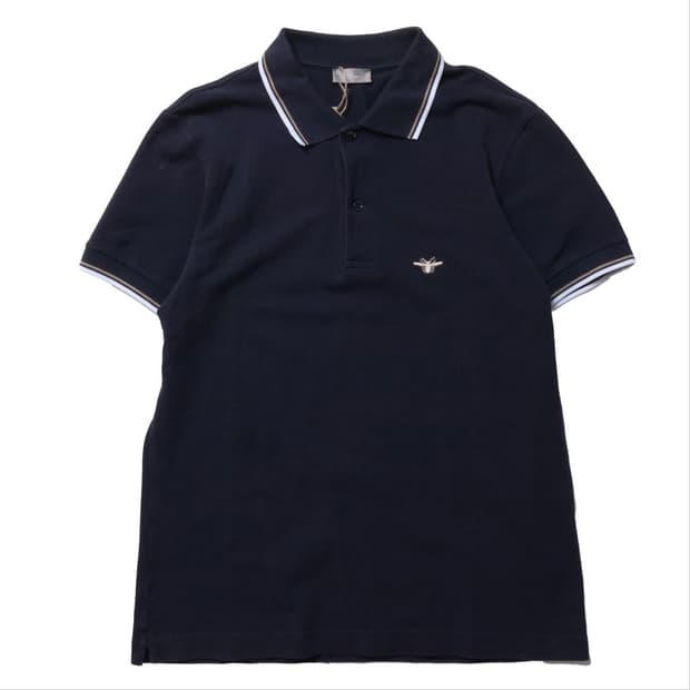 디올 Christian Dior Logo Embroidered Polo 