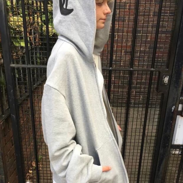 이알티알 니들 후드집업 그레이 m