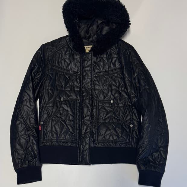 여성 리바이스 엔지니어드진 올드스쿨 퀄팅 후드 자켓