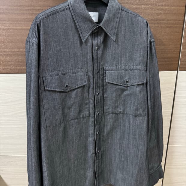 유스 데님셔츠 블랙 S