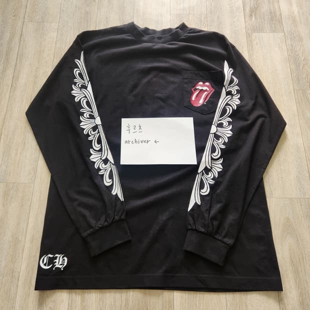 크롬하츠 롤링스톤즈 플로랄 롱슬리브