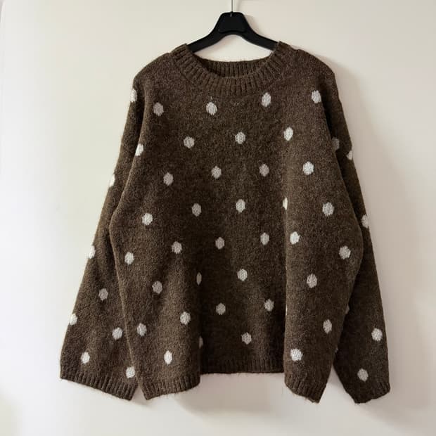 새상품 여자 도트 니트