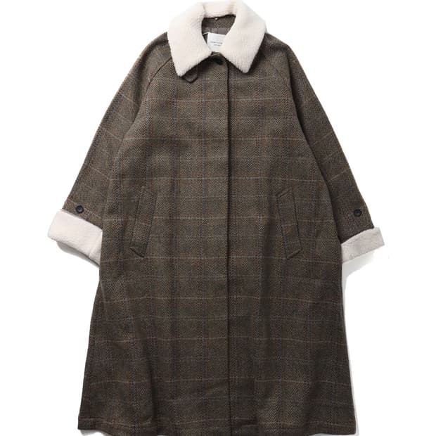 FREAK'S STORE Boa Stand Collar Coat