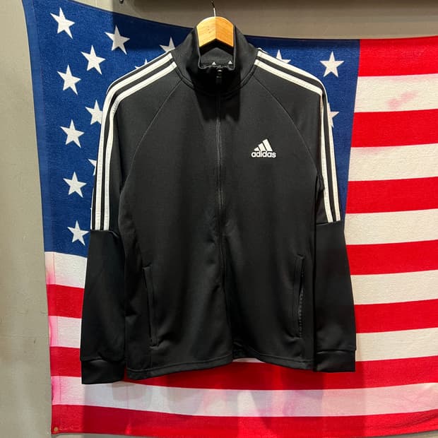 아다다스 삼선 져지 블랙